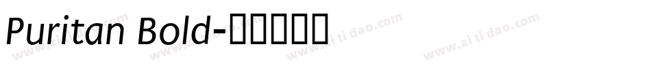 Puritan Bold字体转换